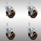 Service Caster 4 Inch SS High Temp Phenolic Swivel 10mm Threaded Stem Caster Set Brake SCC SCC-SSTS20S414-PHSHT-TLB-M1015-4 - alternate 4